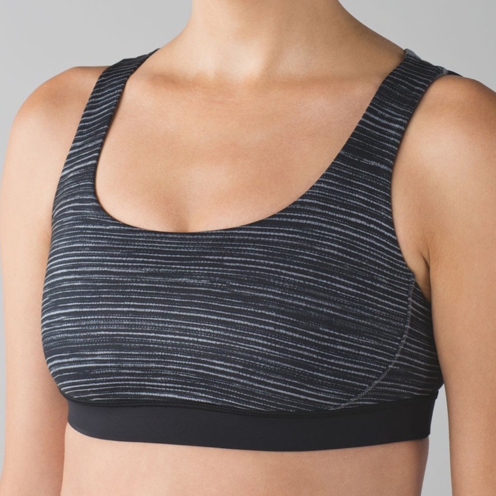 Lululemon Energy Bra Exhale
Blurry Belle Battleship Black / Black /
